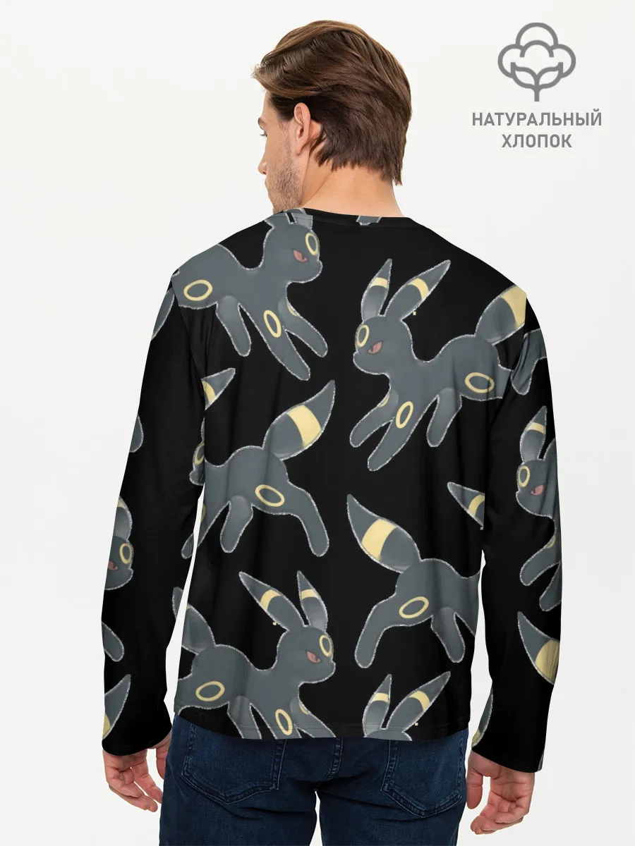 Мужской лонгслив базовый / покемон Амбреон