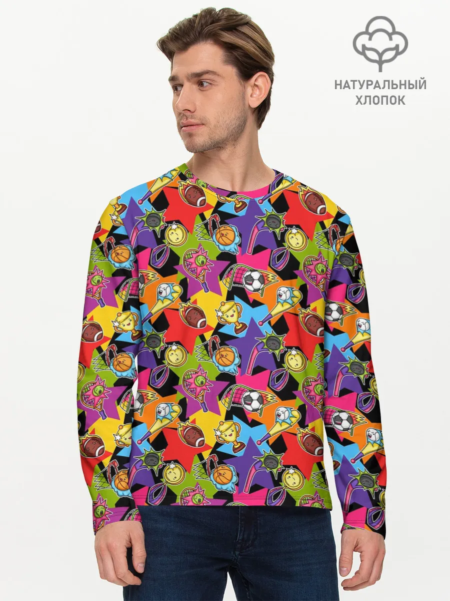 Мужской лонгслив базовый / Звезда Спорта