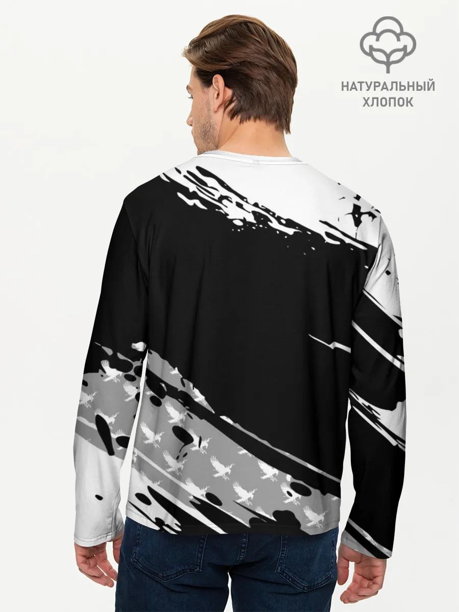 Мужской лонгслив базовый / Haikyuu!! Ворон иероглиф