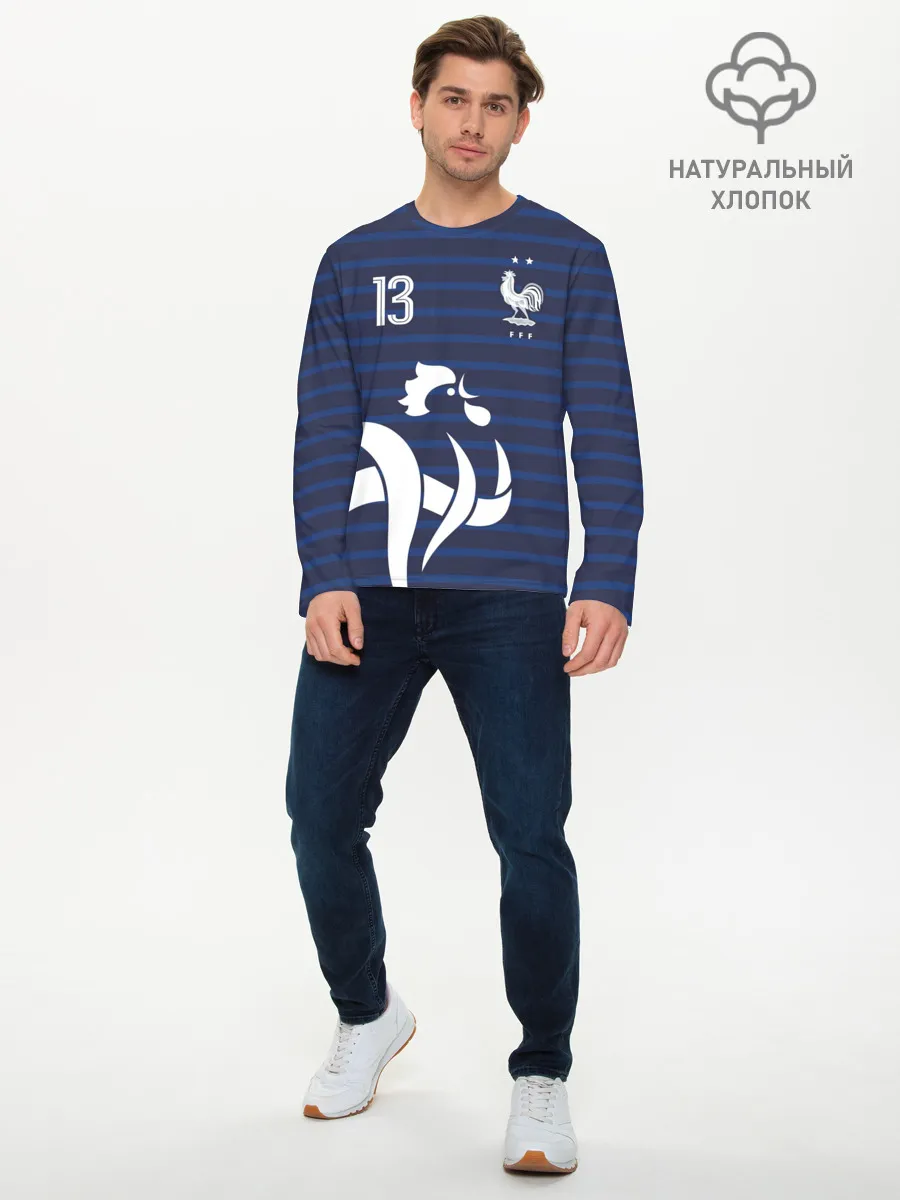 Мужской лонгслив базовый / Канте в стиле формы Франции