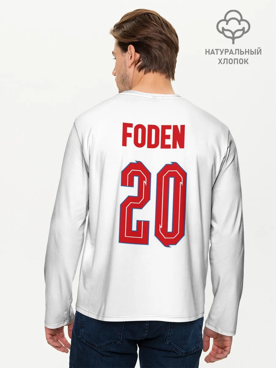 Мужской лонгслив базовый / Фил Фоден форма Англия