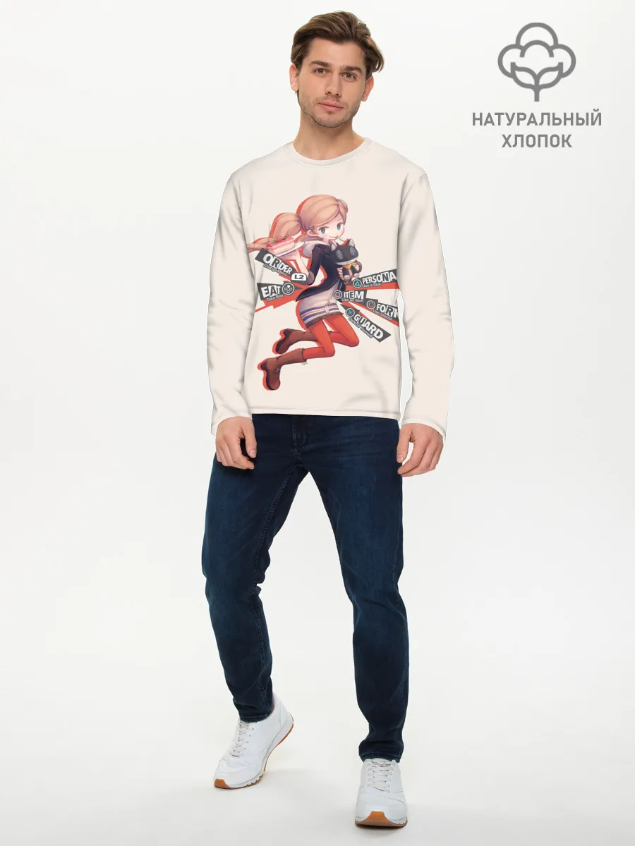 Мужской лонгслив базовый / Няшная Такамаки