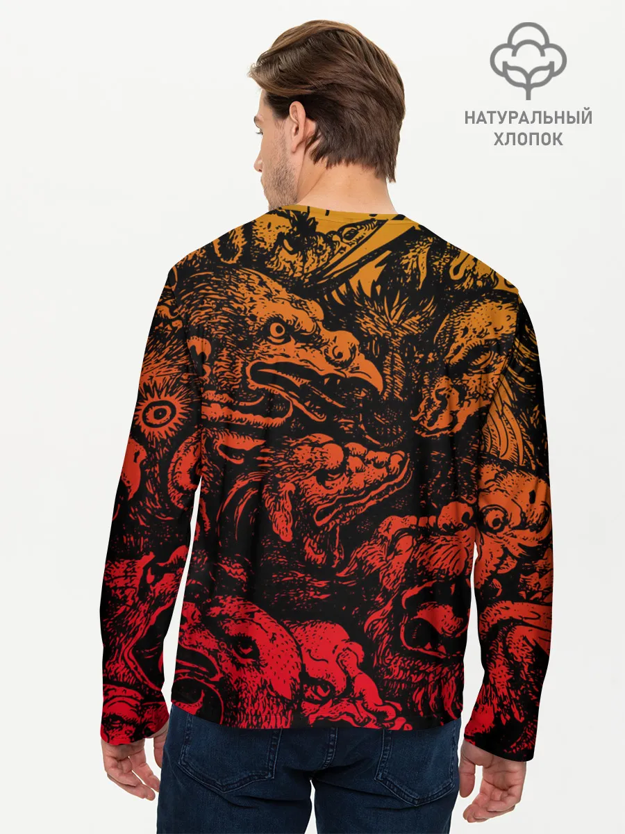 Мужской лонгслив базовый / Grotesque animals