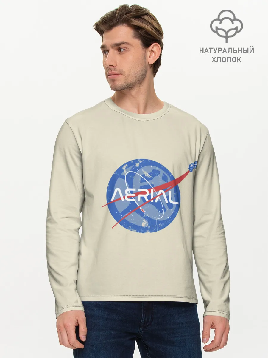 Мужской лонгслив базовый / Nasa x Rocket league