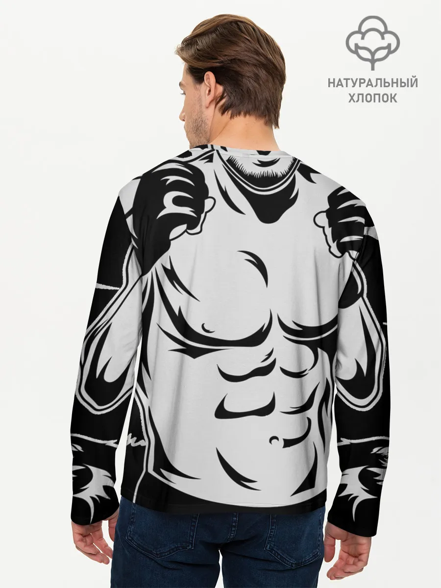 Мужской лонгслив базовый / Хабиб Нурмагомедов