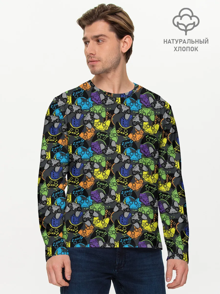 Мужской лонгслив базовый / Геймер