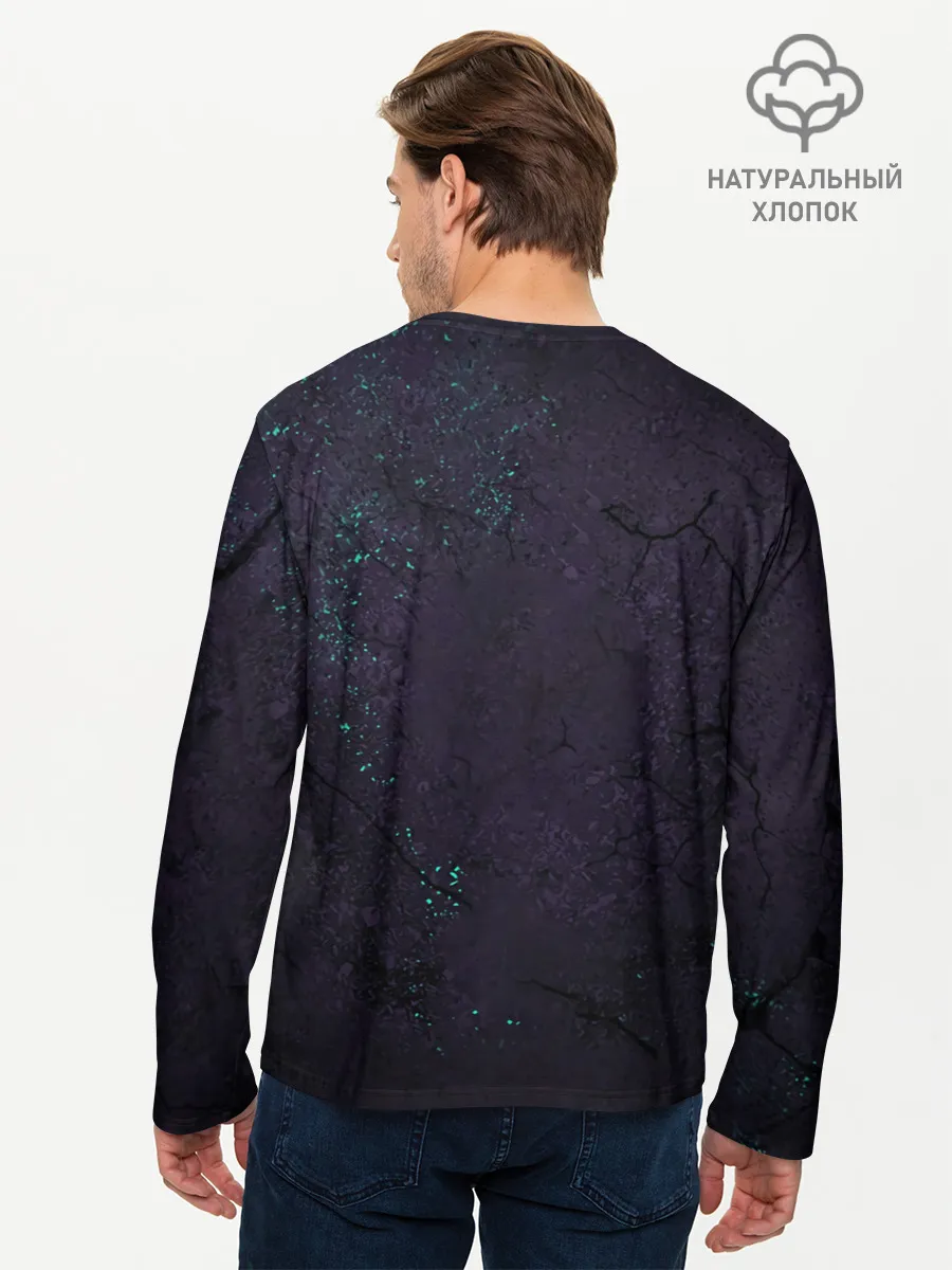 Мужской лонгслив базовый / Пиратский знак