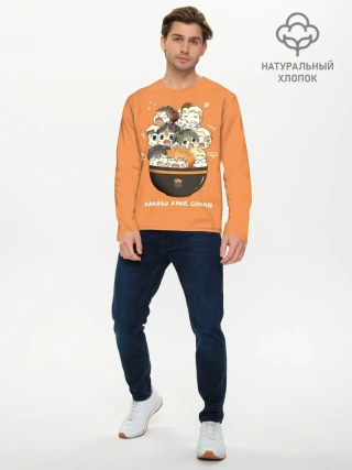 Мужской лонгслив базовый / Karasu kake gohan | Haikyuu!!