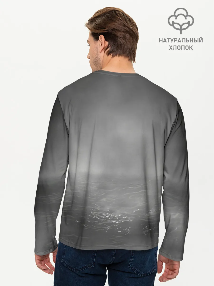 Мужской лонгслив базовый / Пираты в море