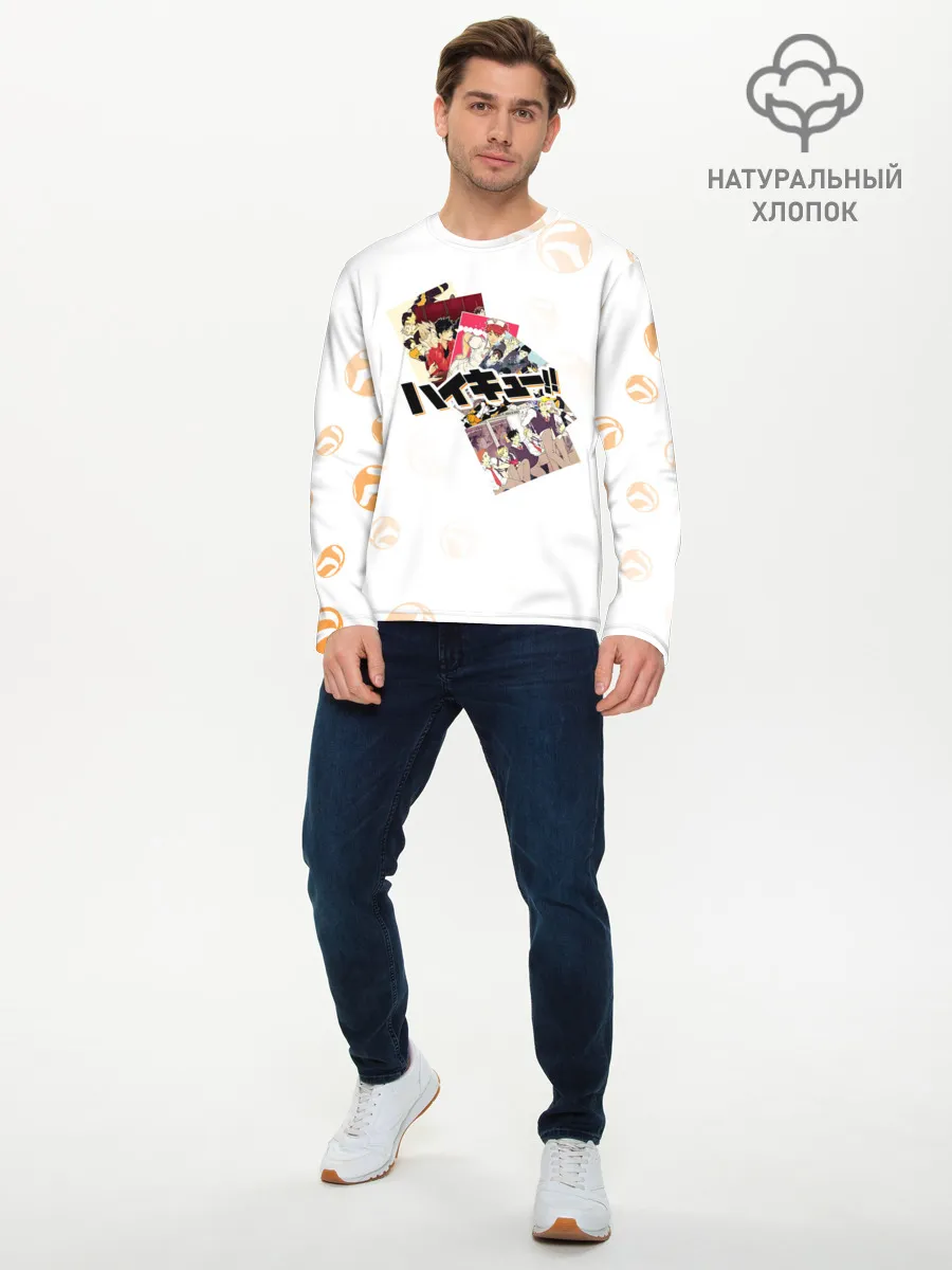 Мужской лонгслив базовый / ВОЛЕЙБОЛ!! сцены с командами | Haikyuu!!