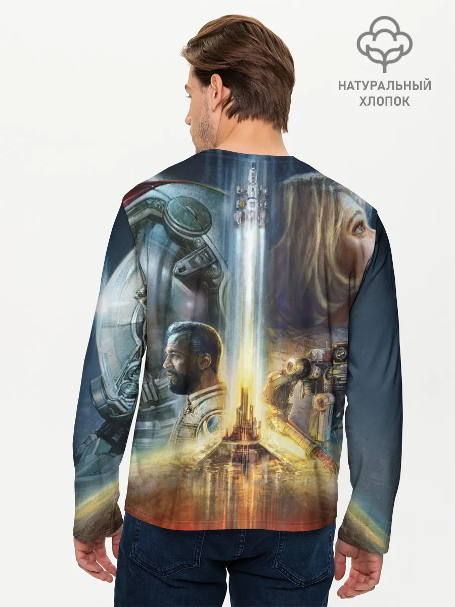 Мужской лонгслив базовый / Starfield Обложка