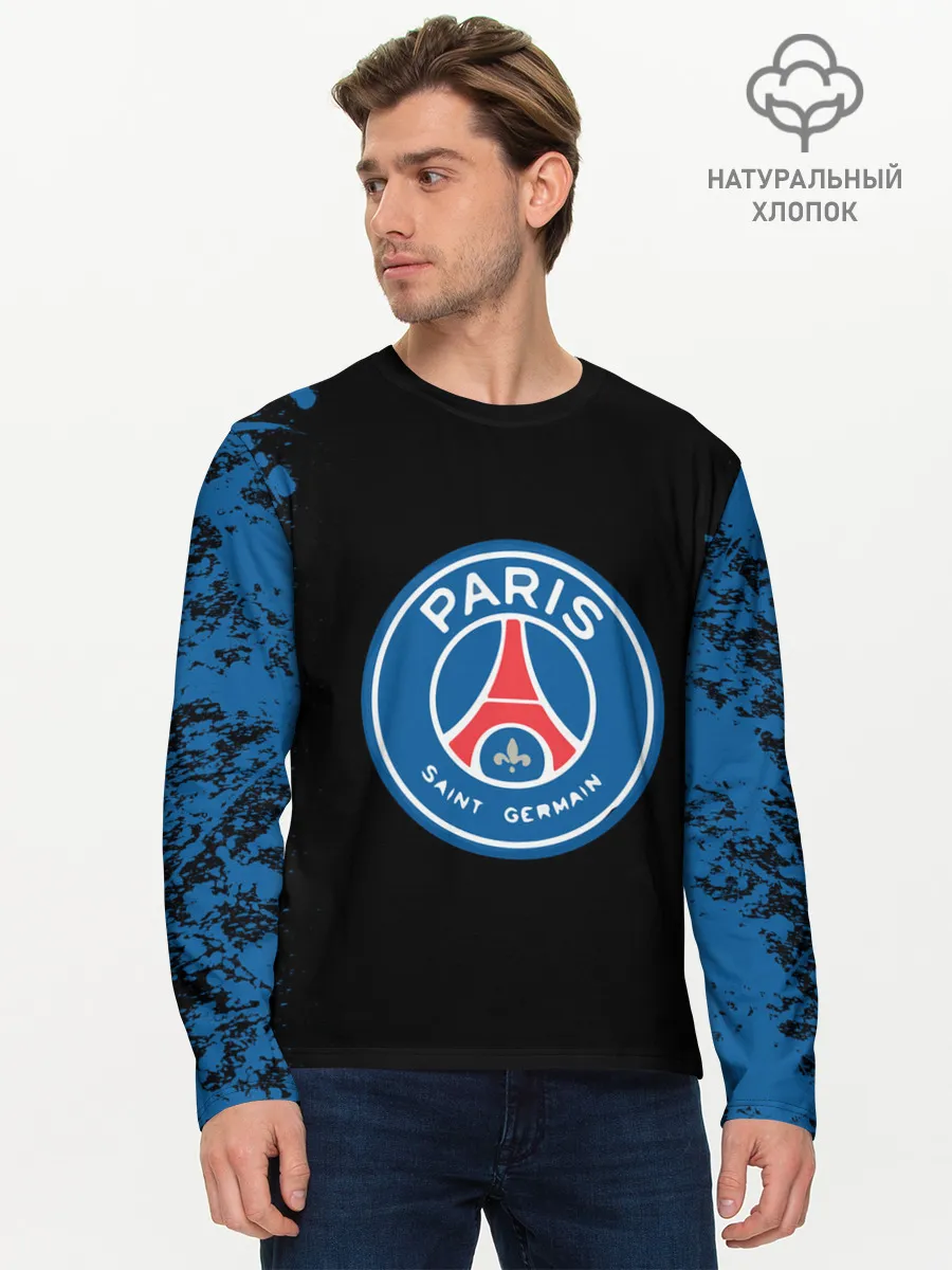 Мужской лонгслив базовый / Paris Saint-German