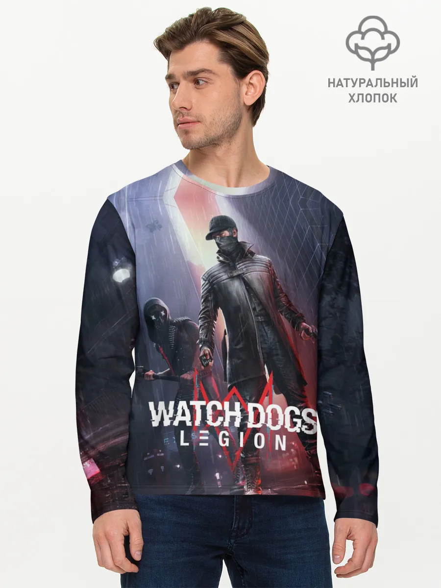 Мужской лонгслив базовый / Эйден Пирс и Ренч Легион