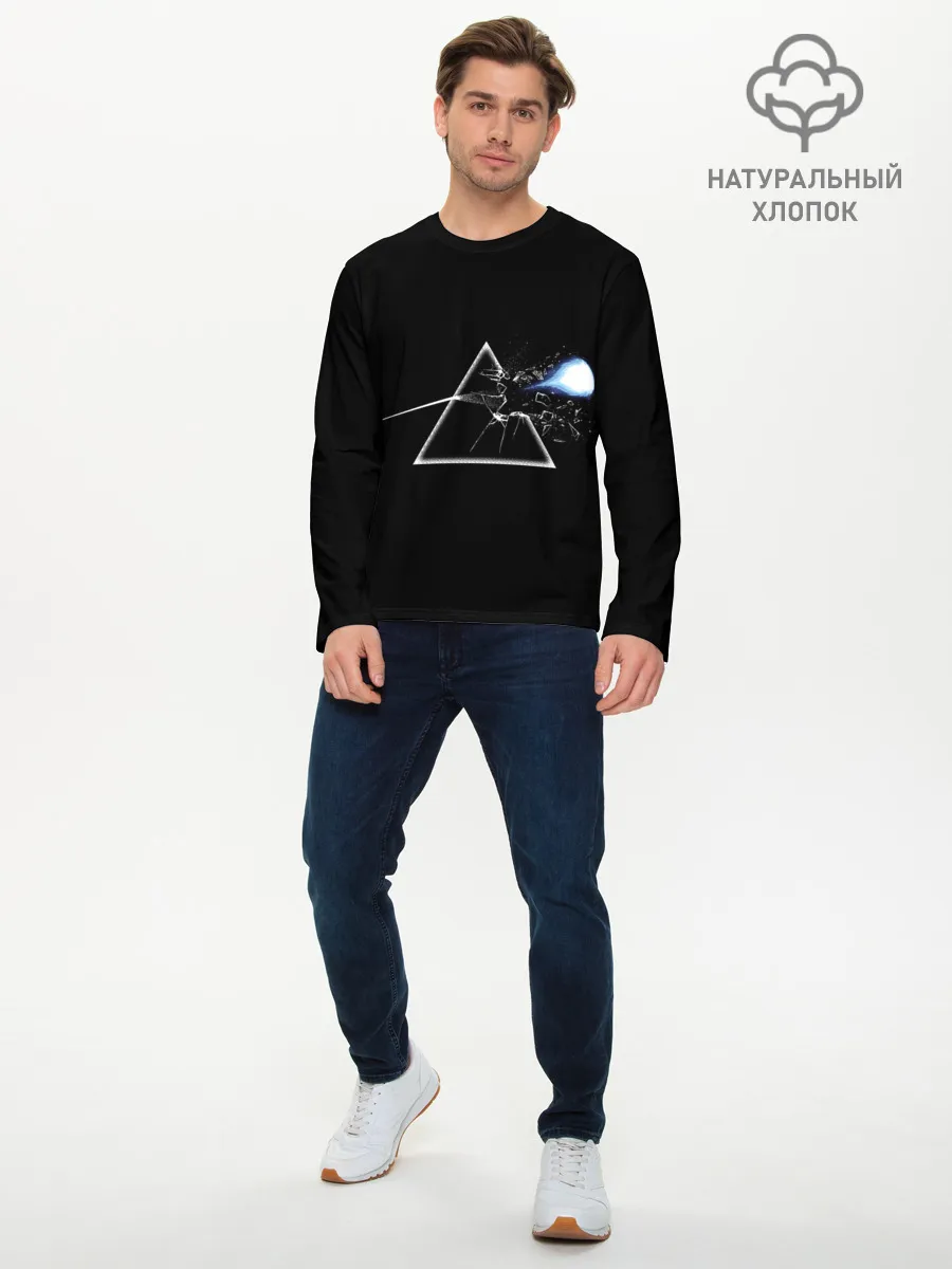 Мужской лонгслив базовый / Pink floyd x Street Fighter