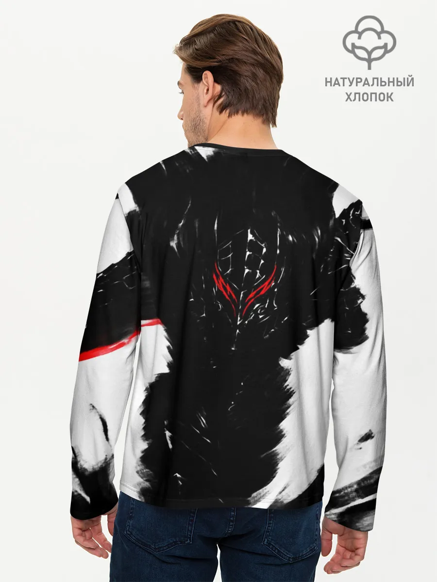 Мужской лонгслив базовый / БЕРСЕРК ч/б