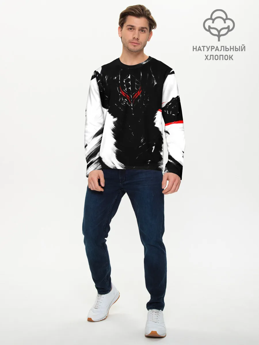 Мужской лонгслив базовый / БЕРСЕРК ч/б