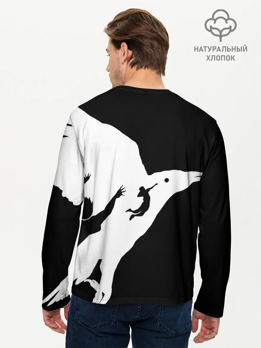 Мужской лонгслив базовый / Ворон Карасуно Haikyu!!