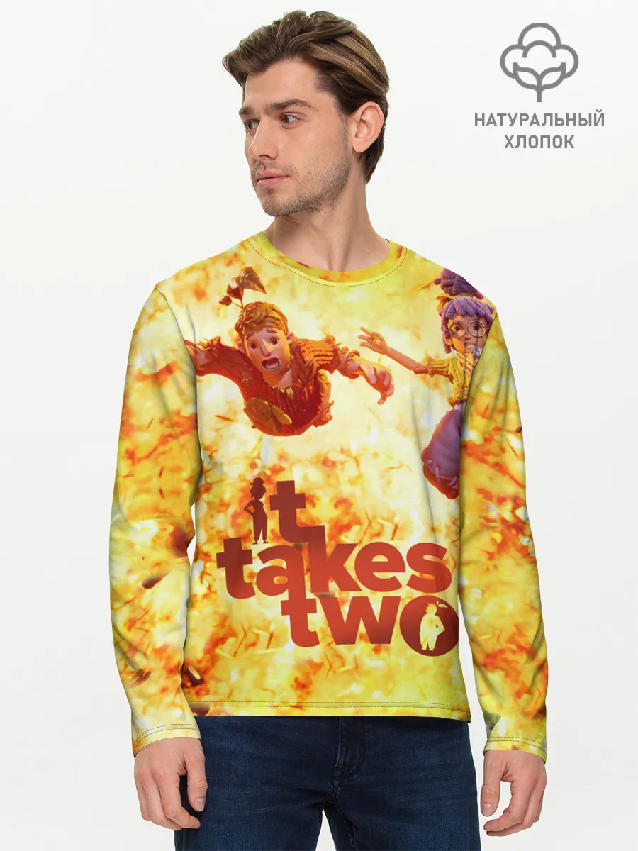 Мужской лонгслив базовый / It Takes Two