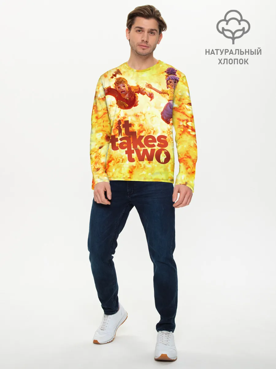 Мужской лонгслив базовый / It Takes Two