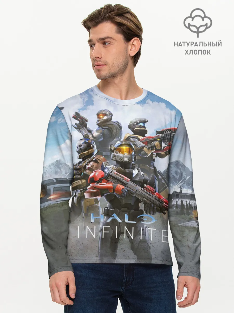 Мужской лонгслив базовый / Halo infinite Мультиплеер