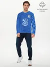 Мужской лонгслив базовый / Домашняя форма Челси 2021/2022