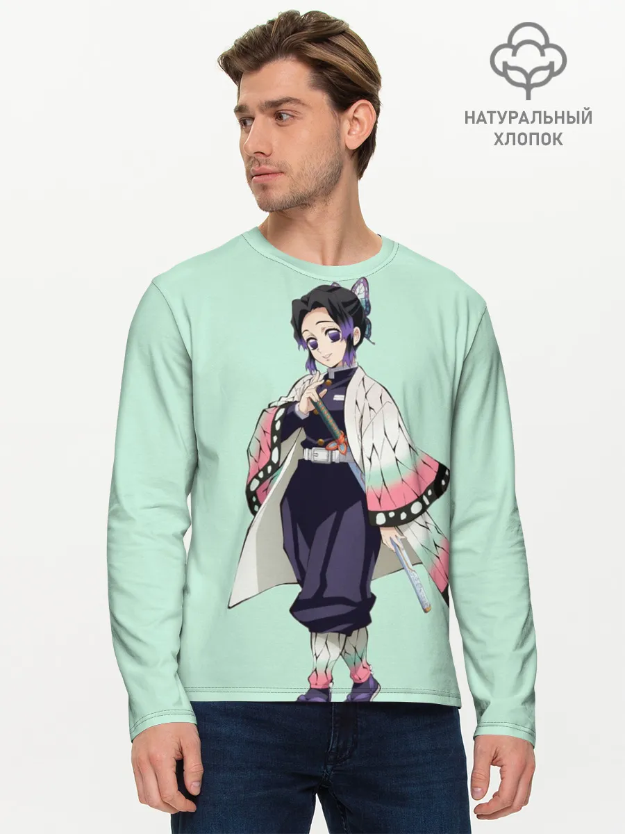 Мужской лонгслив базовый / Шинобу Кочо, Столб Насекомого