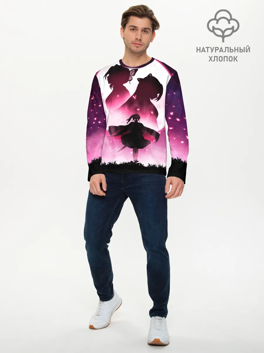 Мужской лонгслив базовый / Столп Бабочки