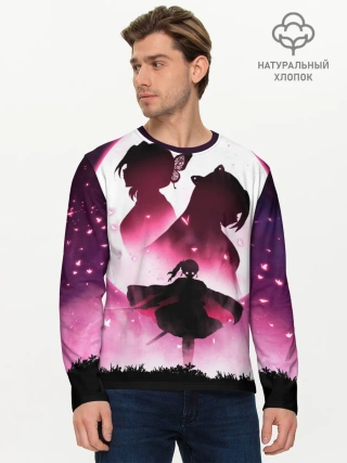 Мужской лонгслив базовый / Столп Бабочки