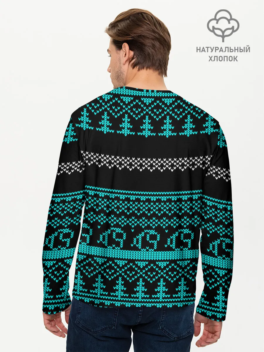 Мужской лонгслив базовый / AMONG US - Crewmate НОВЫЙ ГОД