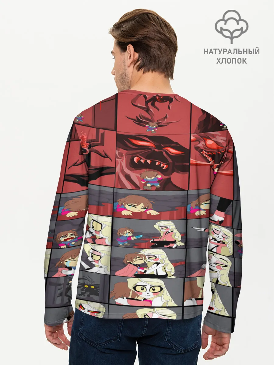 Мужской лонгслив базовый / Отель Хазбин