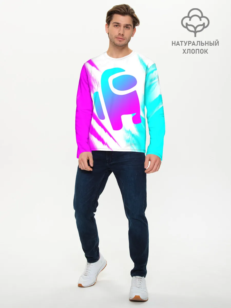 Мужской лонгслив базовый / AMONG US - NEON