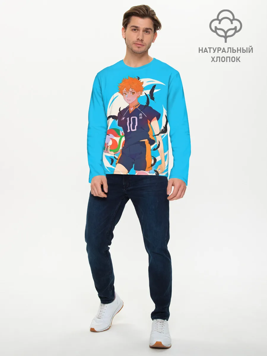 Мужской лонгслив базовый / Хината