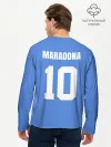 Мужской лонгслив базовый / Диего Марадона Наполи Ретро