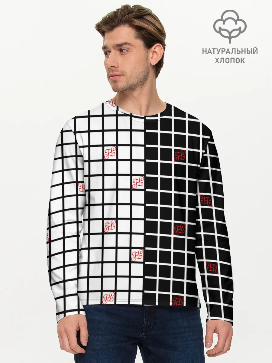 Мужской лонгслив базовый / Разносторонняя сетка Fumrre