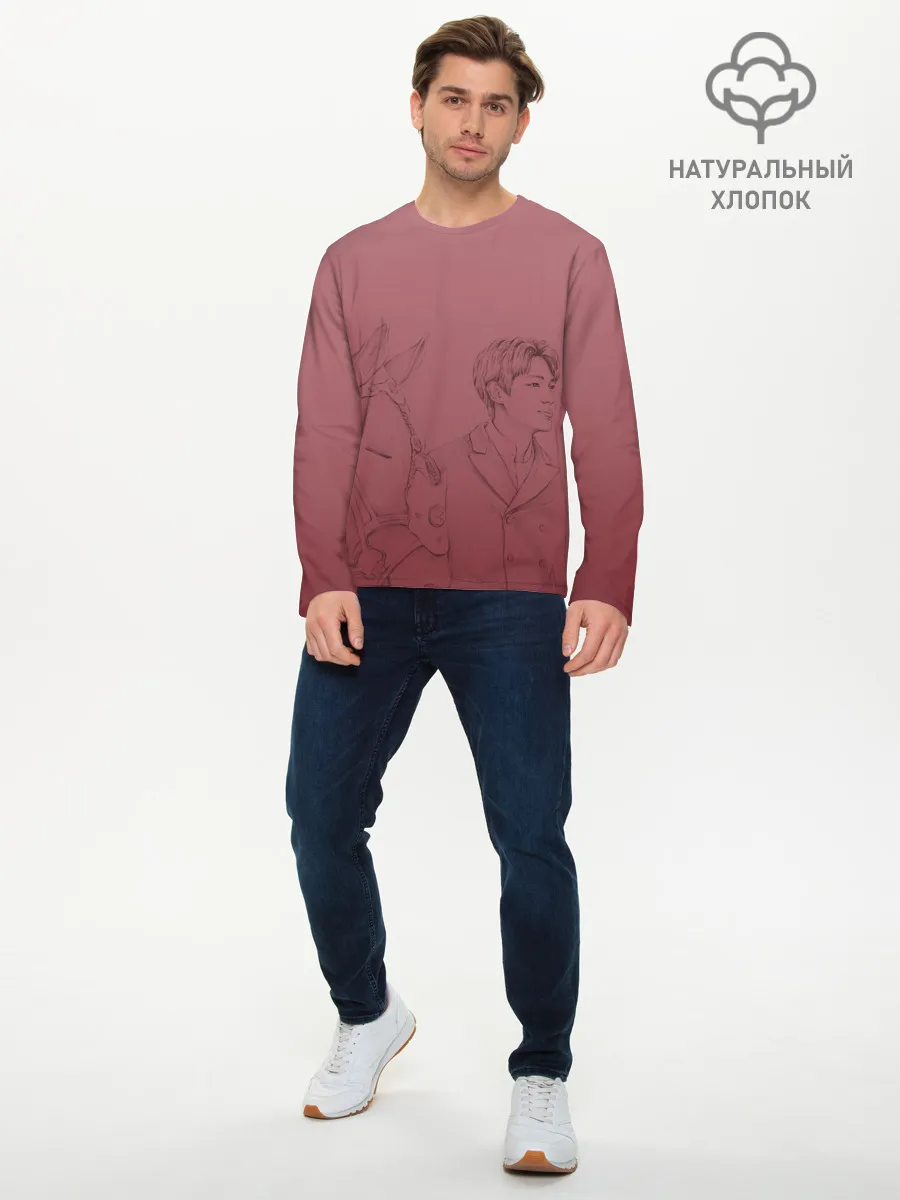 Мужской лонгслив базовый / Король: Вечный монарх