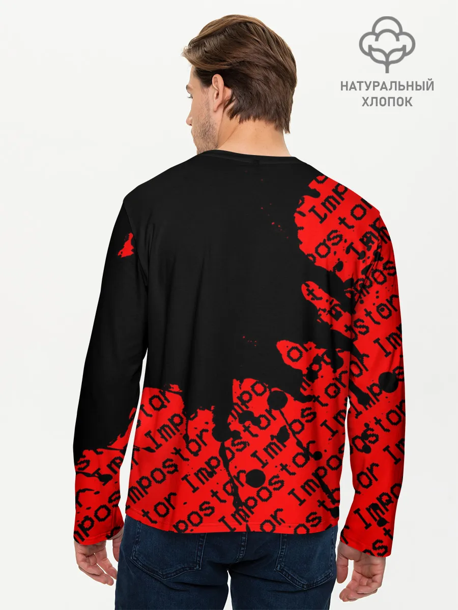 Мужской лонгслив базовый / AMONG US - Impostor