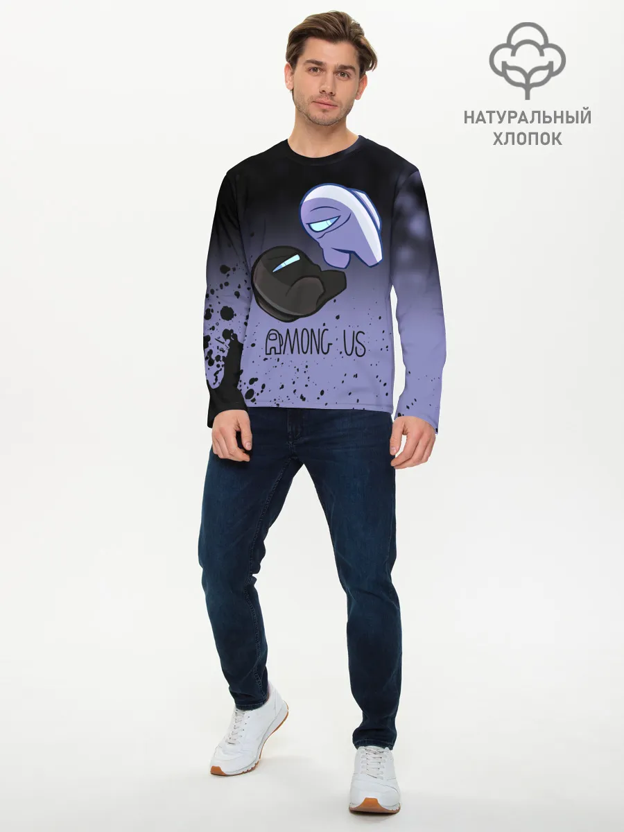 Мужской лонгслив базовый / AMONG US - Кто Импостор?