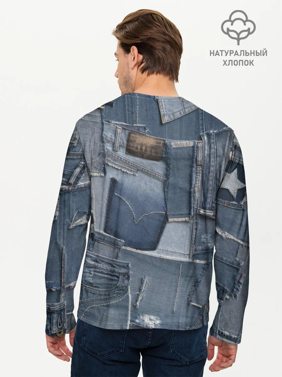 Мужской лонгслив базовый / Jeans life
