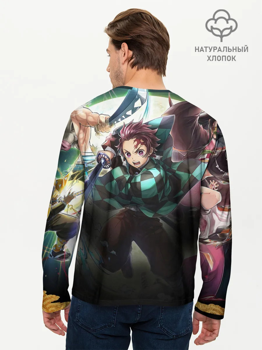 Мужской лонгслив базовый / КЛИНОК РАССЕКАЮЩИЙ ДЕМОНОВ