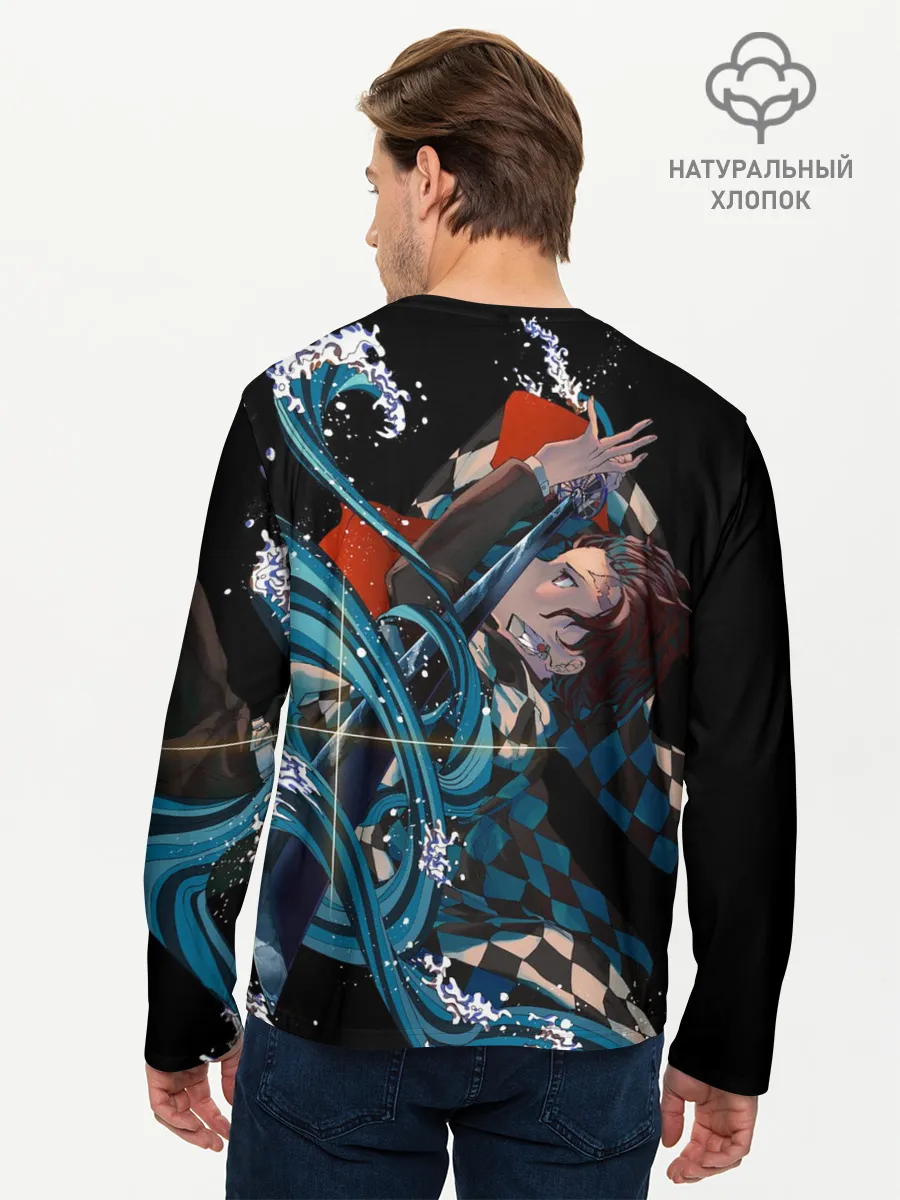 Мужской лонгслив базовый / КЛИНОК РАССЕКАЮЩИЙ ДЕМОНОВ