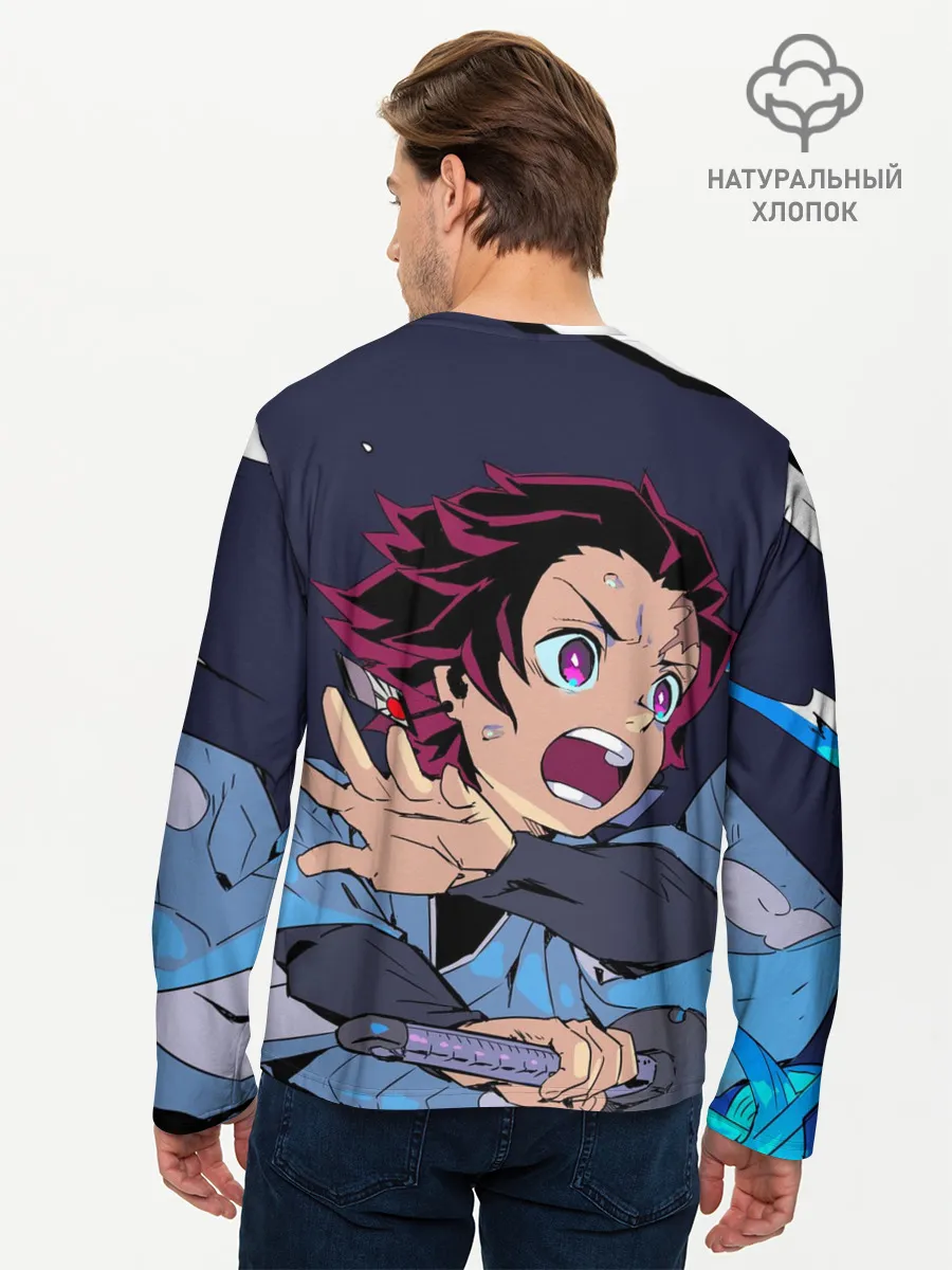 Мужской лонгслив базовый / Клинок Рассекающий Демонов