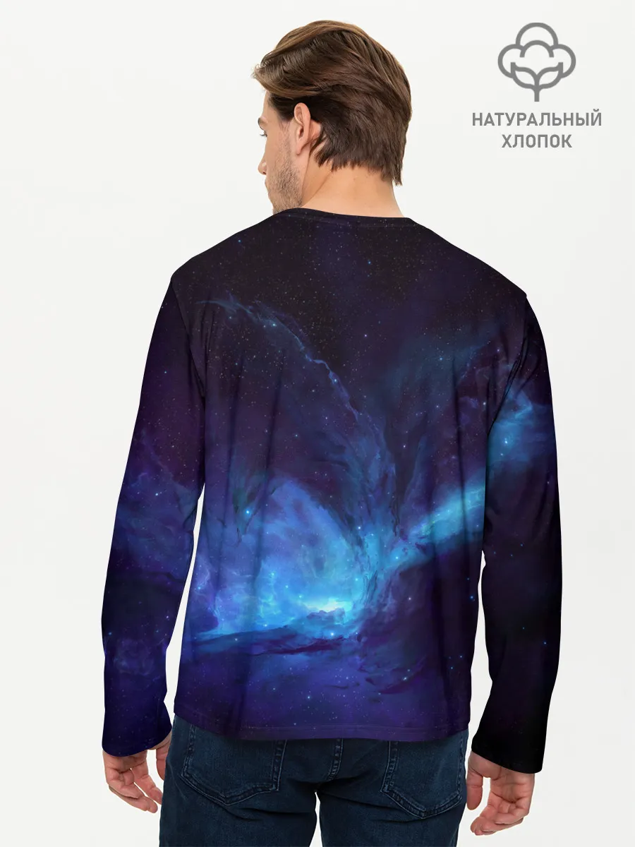 Мужской лонгслив базовый / Космос