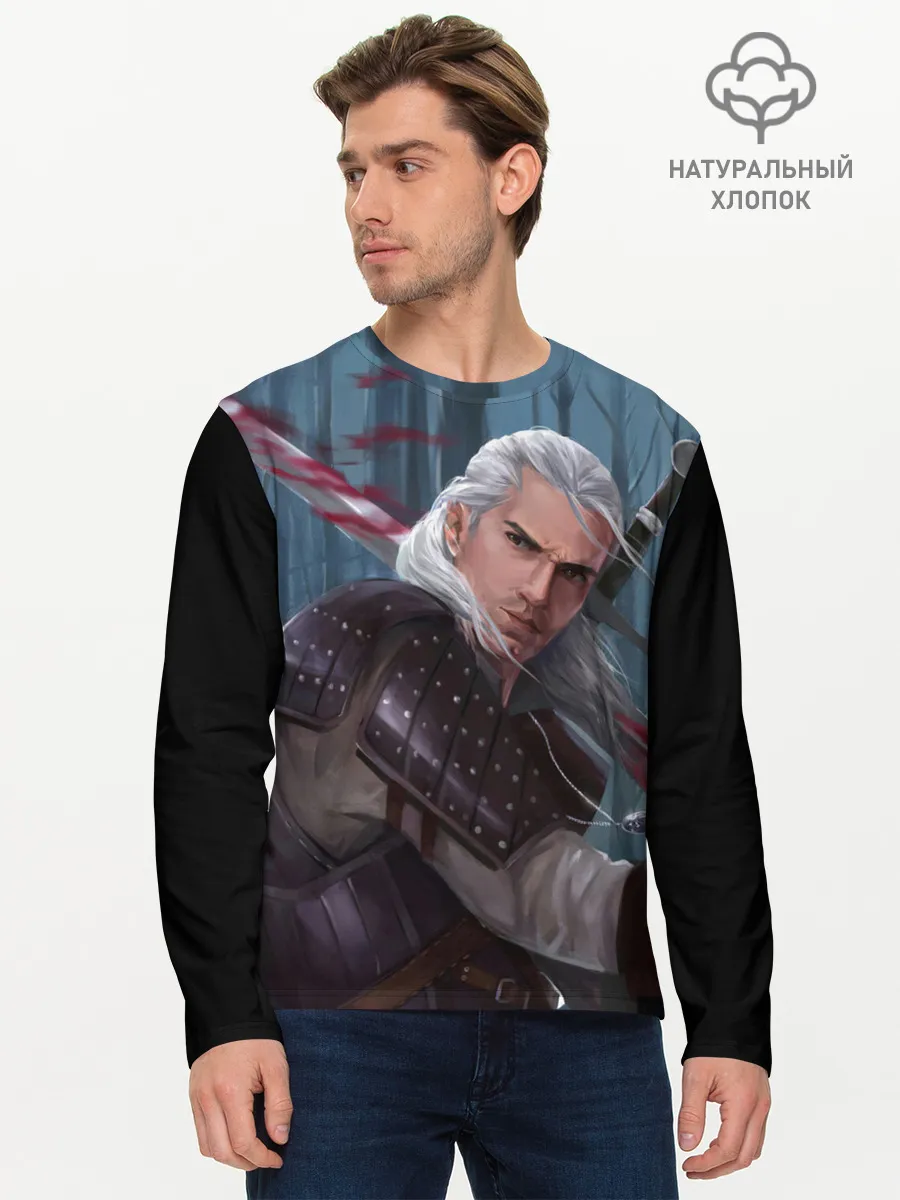 Мужской лонгслив базовый / Ведьмак 2