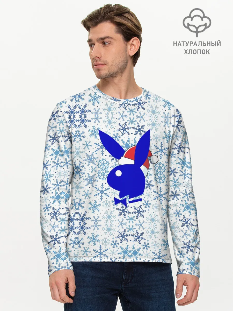 Мужской лонгслив базовый / PLAYBOY - NEW YEAR