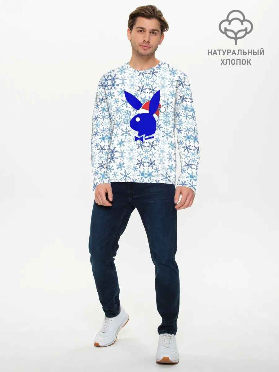 Мужской лонгслив базовый / PLAYBOY - NEW YEAR