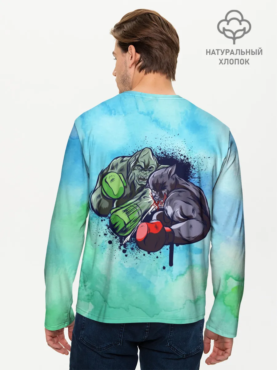 Мужской лонгслив базовый / Тайсон против Джонса