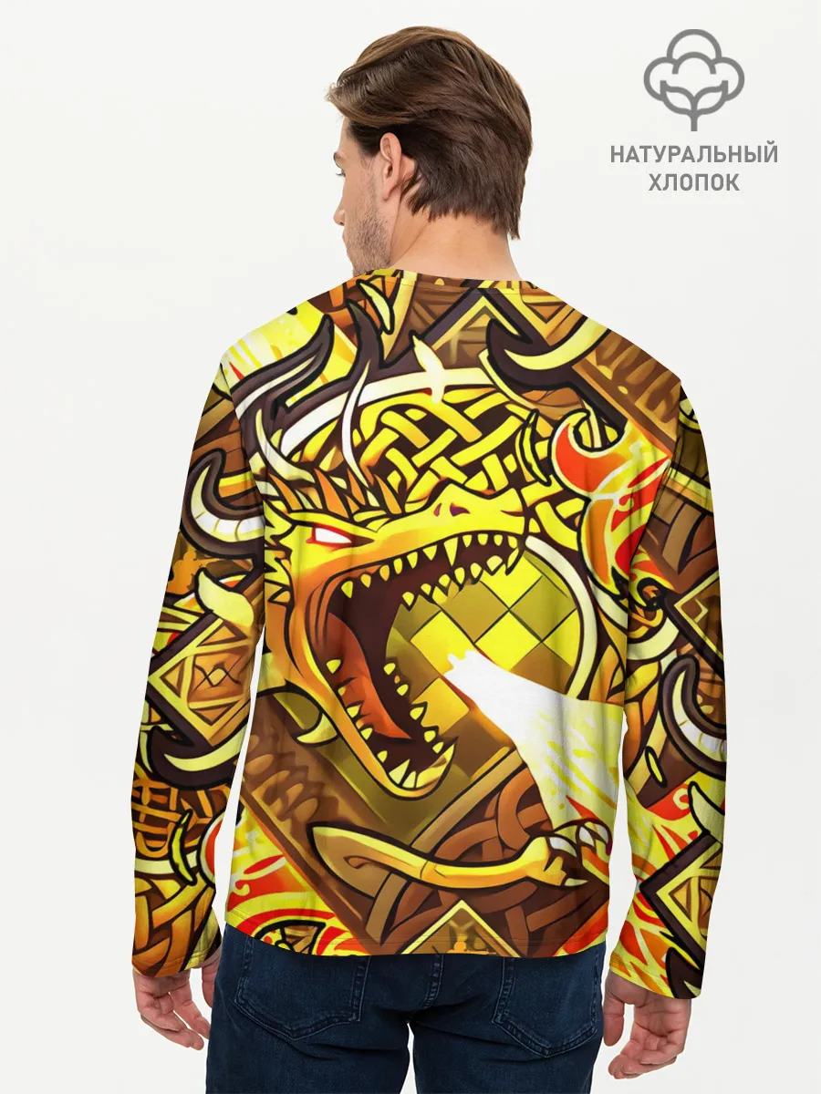 Мужской лонгслив базовый / CS GO - DRAGON LORE | ИСТОРИЯ О ДРАКОНЕ