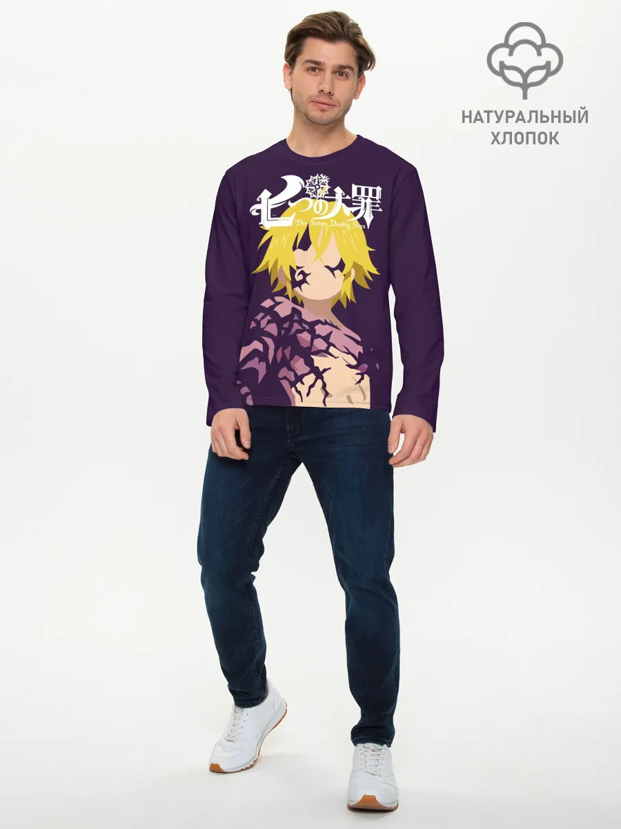Мужской лонгслив базовый / Nanatsu no Taizai силуэт