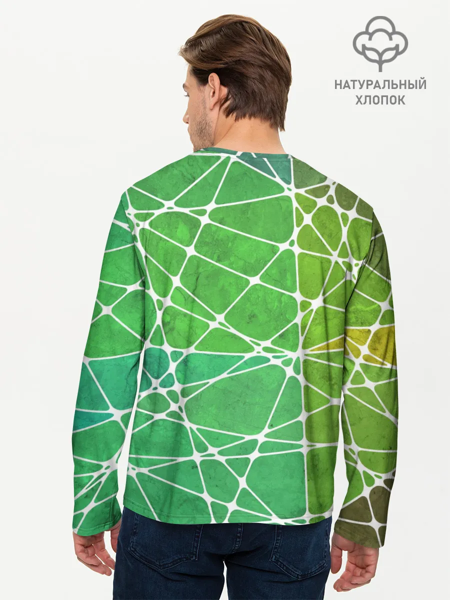 Мужской лонгслив базовый / Абстракция камень