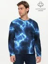 Мужской лонгслив базовый / Электро